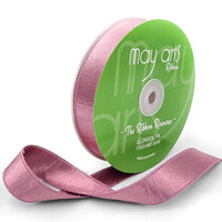 1 Inch Double Sided Sleek Ripple Tape Ribbon With Woven Edge – 755-1-19 MAUVE
