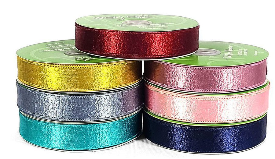 1 Inch Double Sided Sleek Ripple Tape Ribbon With Woven Edge