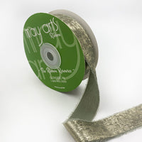 1″ Metallic Gold Ribbon with Frayed Edge – 772-1-58 JADEITE GREEN
