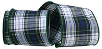 Plaid Inverness Wired Edge Ribbon Multi 4 Inch 10Yds