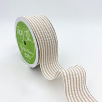1.5″ Traditional Seersucker Ribbon – 775-15-02 SAND