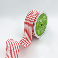 1.5″ Traditional Seersucker Ribbon – 775-15-14 RED