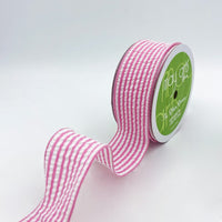 1.5″ Traditional Seersucker Ribbon – 775-15-17 PINK
