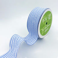 1.5″ Traditional Seersucker Ribbon – 775-15-34 BLUE