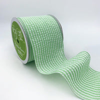 3″ Traditional Seersucker Ribbon – 775-3-46 GREEN