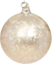 Frosted Ball Ornament - 5 Inches