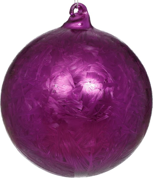 Frosted Ball Ornament - 5 Inches