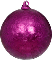 Frosted Ball Ornament - 6 Inches