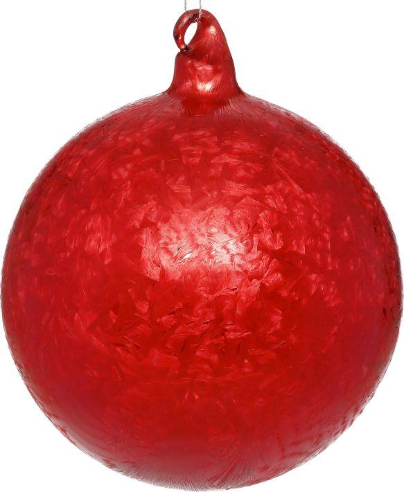 Frosted Ball Ornament - 5 Inches