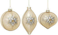 Starburst Bloom Ornament, Box of 6- 4-5 Inches