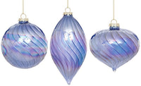 Swirl Glow Ornament, Assortment of 3- 4-5 Inches