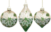 Graceful Bloom Ornament, Box of 6- 3-4 Inches