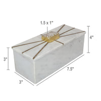 White Marble Storage Box
