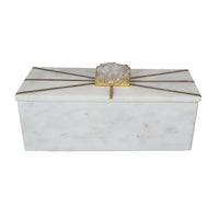 White Marble Storage Box