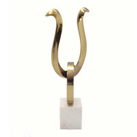 Aluminum Face With Marble Sculpture