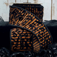 Halloween Stripe Orange Dupion Ribbon 2.5 Inch X 10 Yds - (2) Rolls