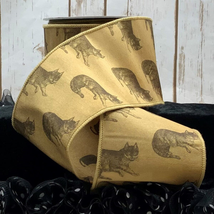 Faux Dupion Ribbon for Cats Crafts 4 Inch x 10 Yards