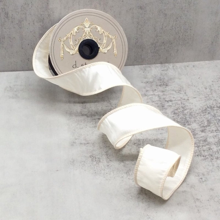 Ivory Taffeta Ribbon 1.5 Inch x 10 Yards