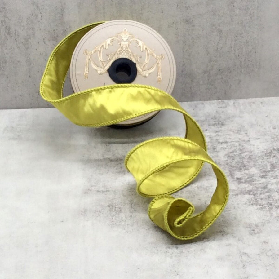 Apple Green Taffeta Ribbon 1.5 Inches x 10 Yards