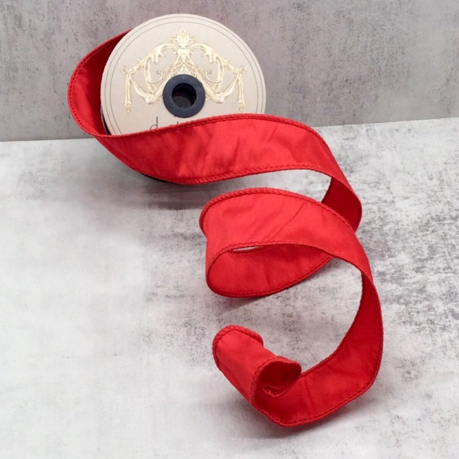 Candy Apple Red Taffeta Ribbon 1.5 Inch x 10 Yards