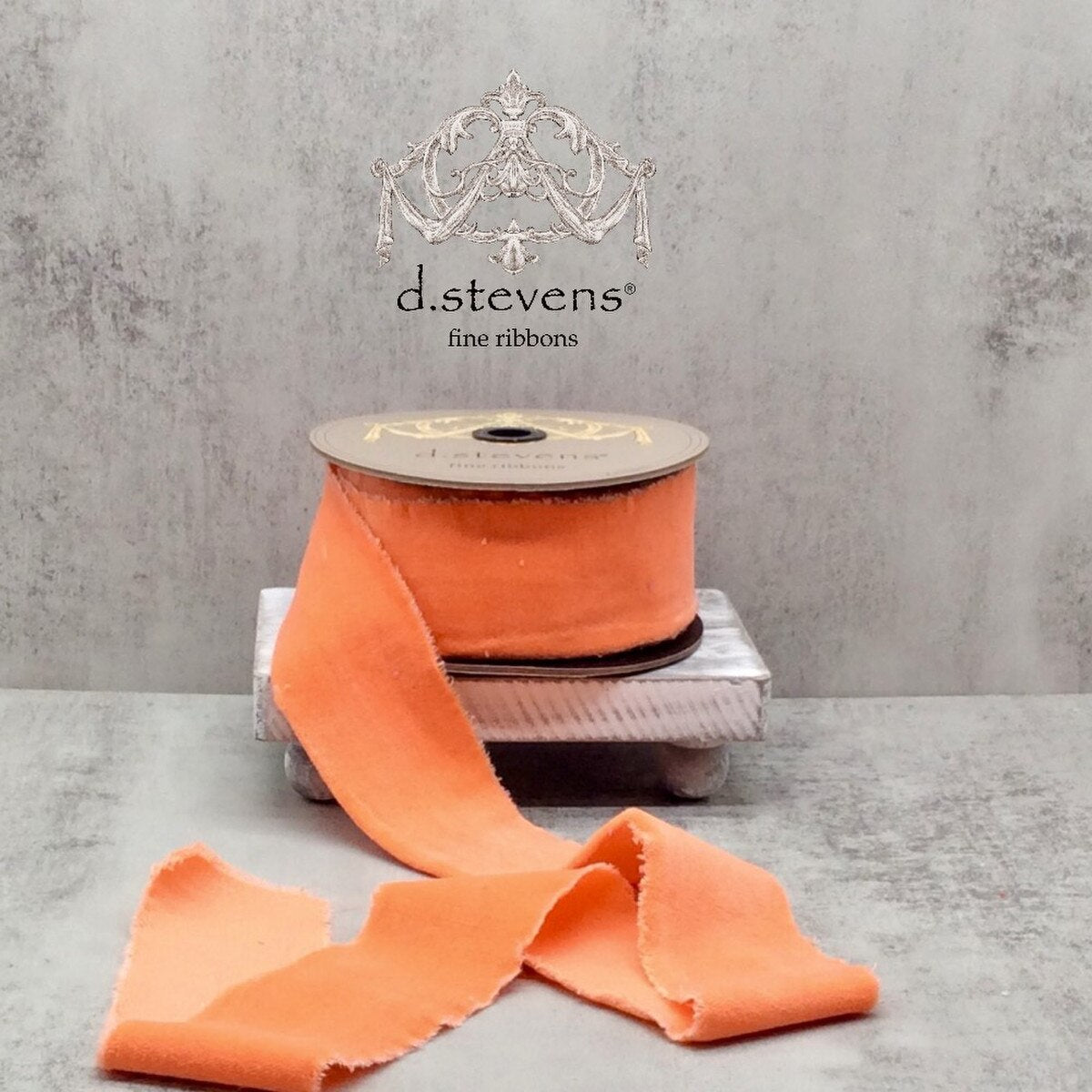 Tangerine Velvet Ribbon 2.5 Inch x 10 Yards