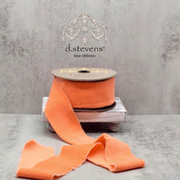 Tangerine Velvet Ribbon 2.5 Inch x 10 Yards