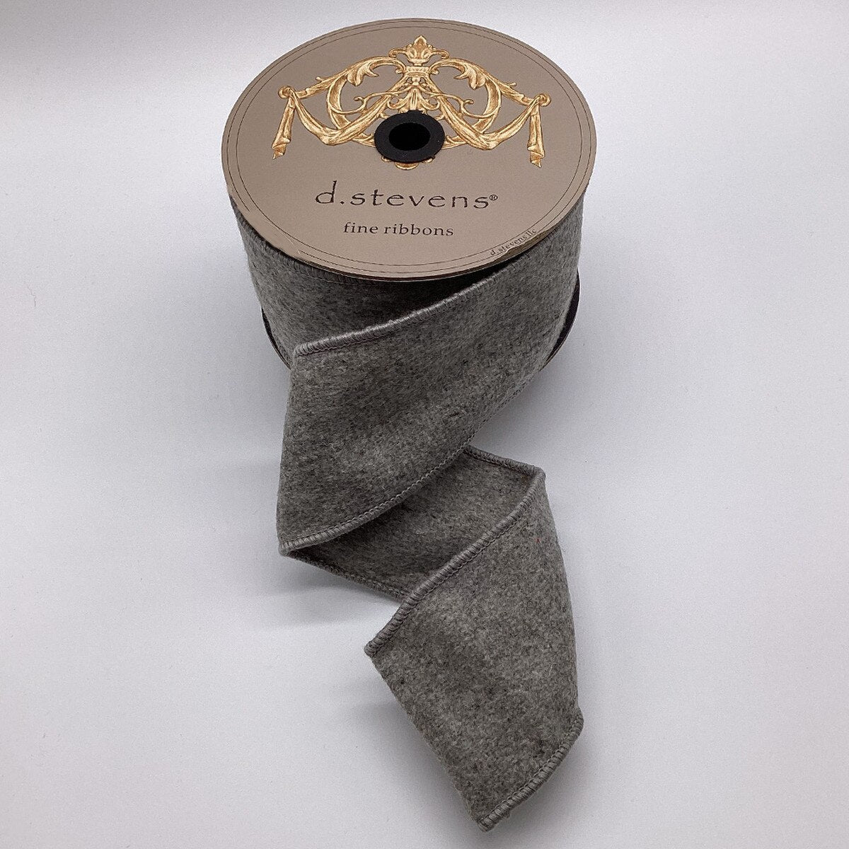 Grey Wool Felt Ribbon 3 Inch x 10 Yards