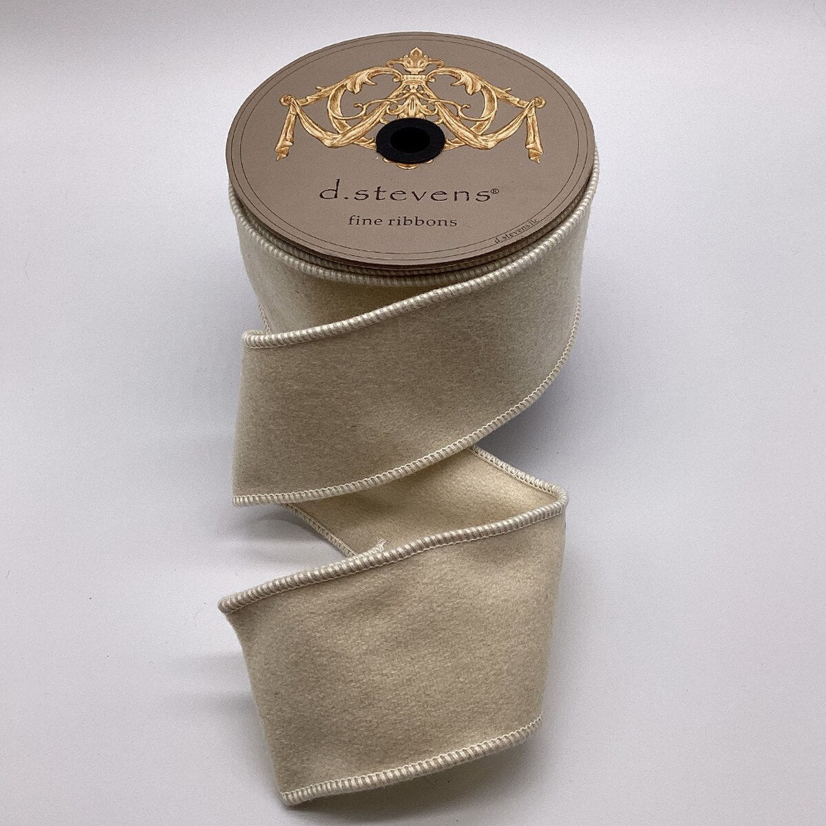 Ivory Wool Felt Ribbon 3 Inch x 10 Yards