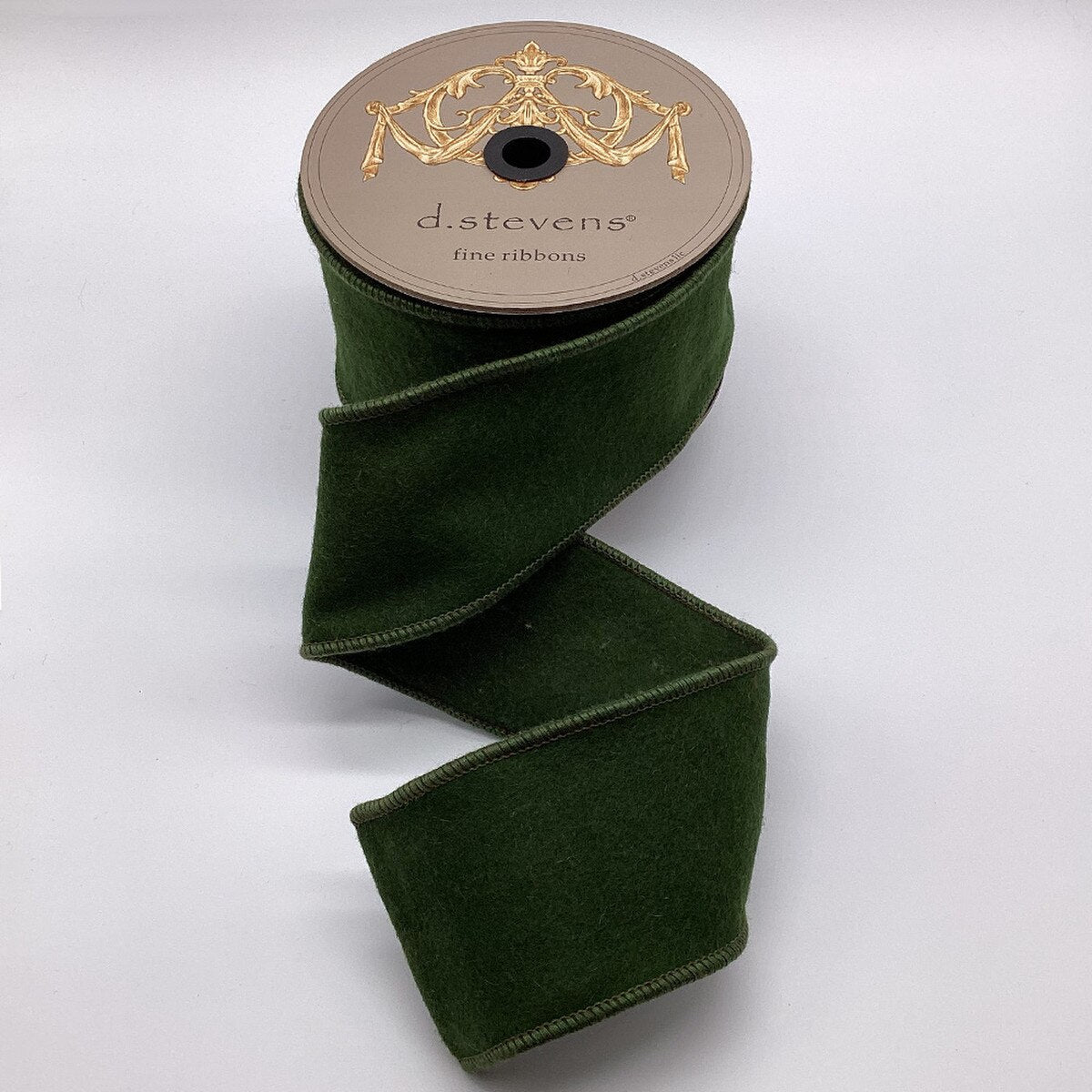 Green Wool Felt Ribbon 3 Inch x 10 Yards