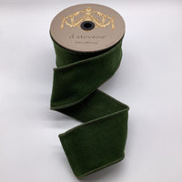 Green Wool Felt Ribbon 3 Inch x 10 Yards