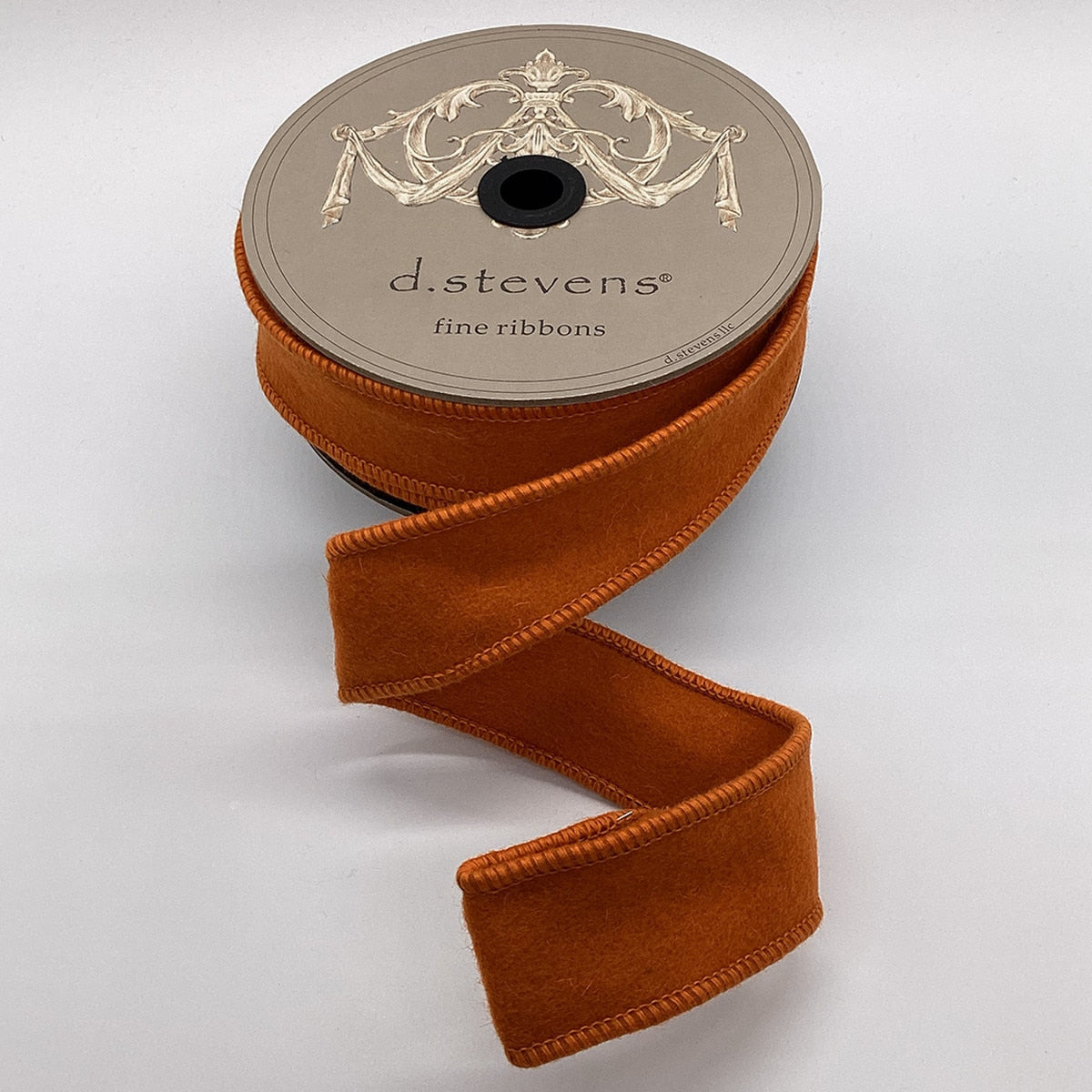 Orange Wool Felt Ribbon 1.5 Inch x 10 Yards