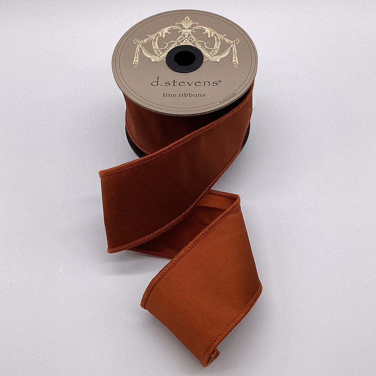 Rust Taffeta Double Fused Ribbon 2.5" x 10 Yds