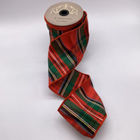 Dupion Green Plaid Ribbon 10 Yards