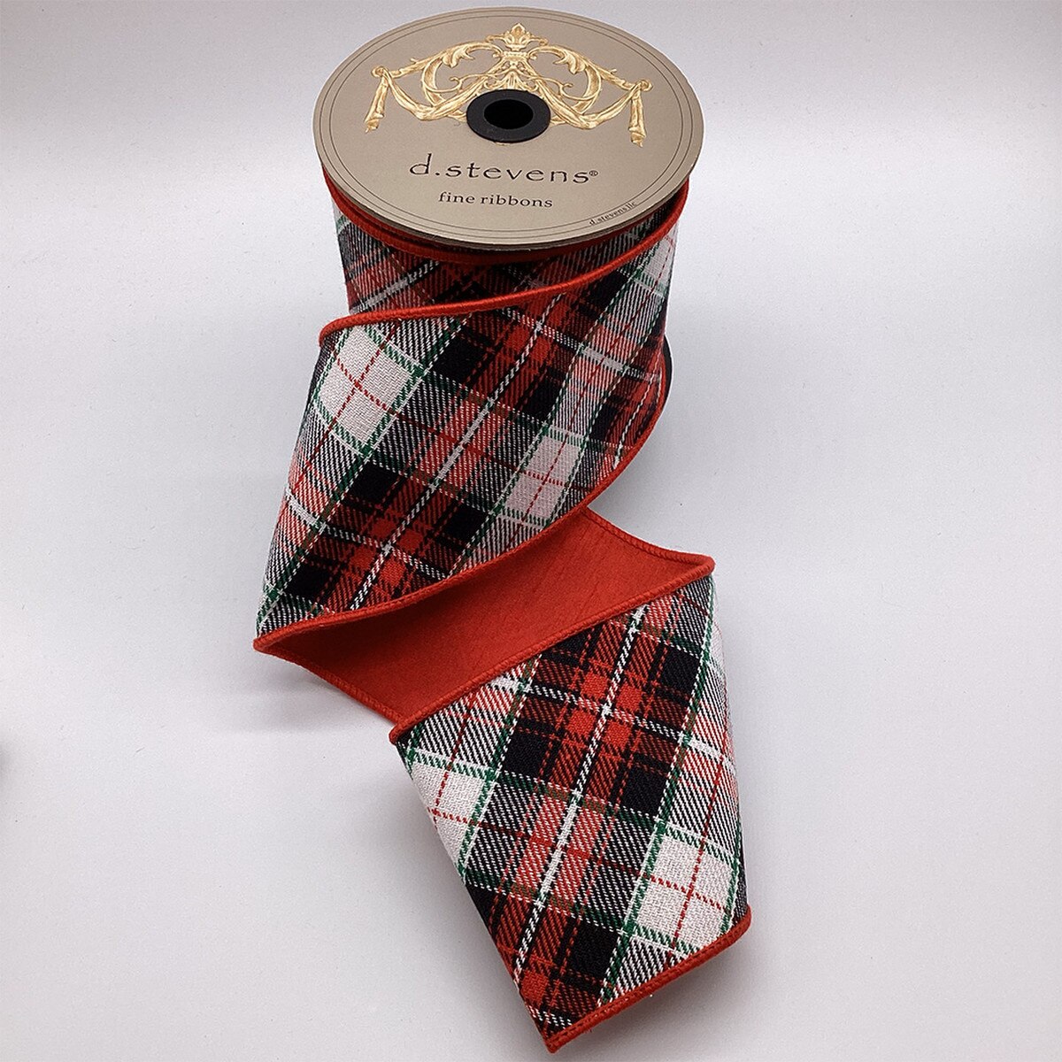 Cotton Plaid Bias Cut Ribbon 4 Inch x 10 Yards