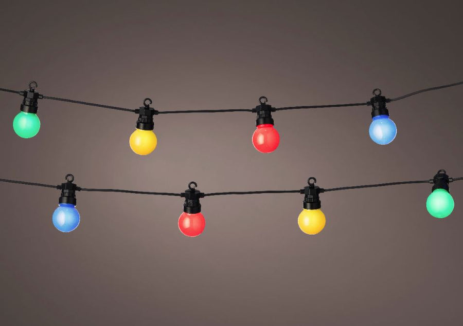 31 FT Starter Set Multicolor Milky Party Connect 1 String of 20 Bulbs