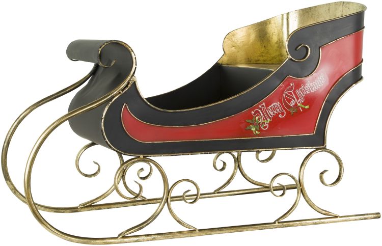 Santa's Sleigh - 50 x 32 Inches