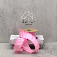Pink Faux Dupion Ribbon 1.5 Inch x 10 Yards