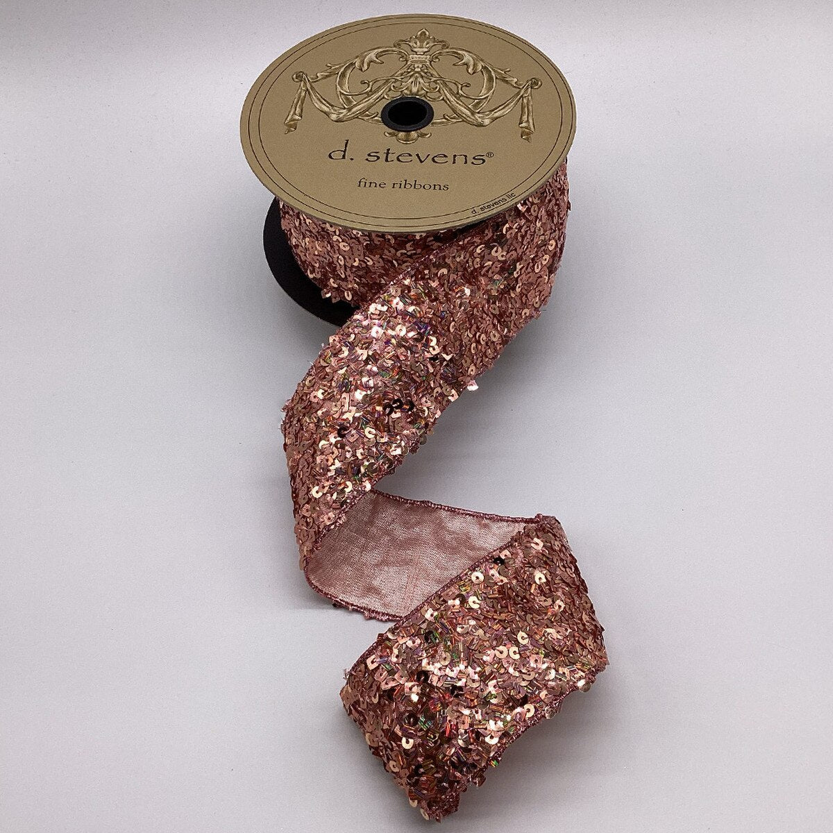 Pink Sequin Ribbon 2.5 Inch x 10 Yards
