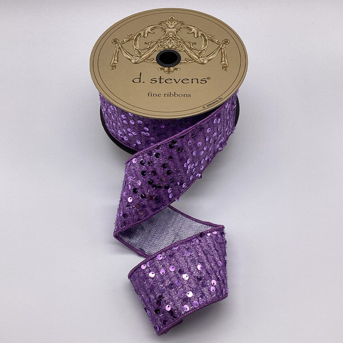 Light Purple Sequin Tinsel Ribbon 2.5" x 10 Yds