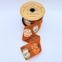 Persimmon Ribbon for Linen Assorted Fall Pumpkins 2.5