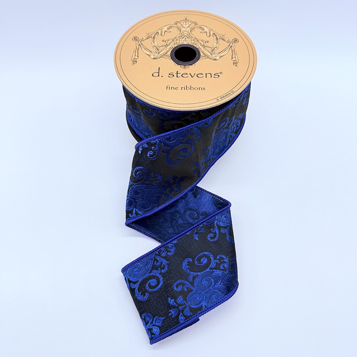 Royal Blue Faux Mughal Jacquard Ribbon 2.5" x 10 Yds