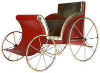 Carriage Red with Gold Trim, 17.5 inches