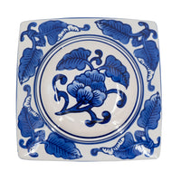 Blue Floral Ceramic Canister 7.5