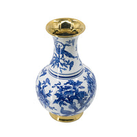 Blue Floral Vase