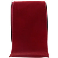 Burgundy Velvet Wired Edge Ribbon 6 Inch for Wreaths