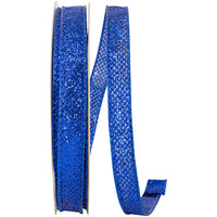 Glitter Metallic Lame Ribbon 5/8 Inch Royal for Bows