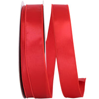 Red 1-1 2 Inch Satin Wired Edge Ribbon for Wreaths & Bows