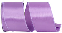 Lavender 2-1 2 Inch Satin Wired Edge Ribbon for Wreaths & Bows