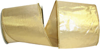 Platinum Metallic Shine 4 Inch Wired Edge Ribbon