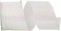 Iridescent Glitter Wired Edge Ribbon 2-1/2 Inch 10Yds